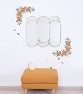 LOUISE - Stickers muraux - Oranges et feuillages